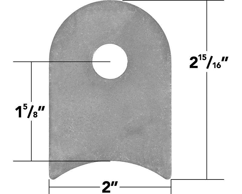 Weld On Flat Tab 3" Cope (10 Pack)