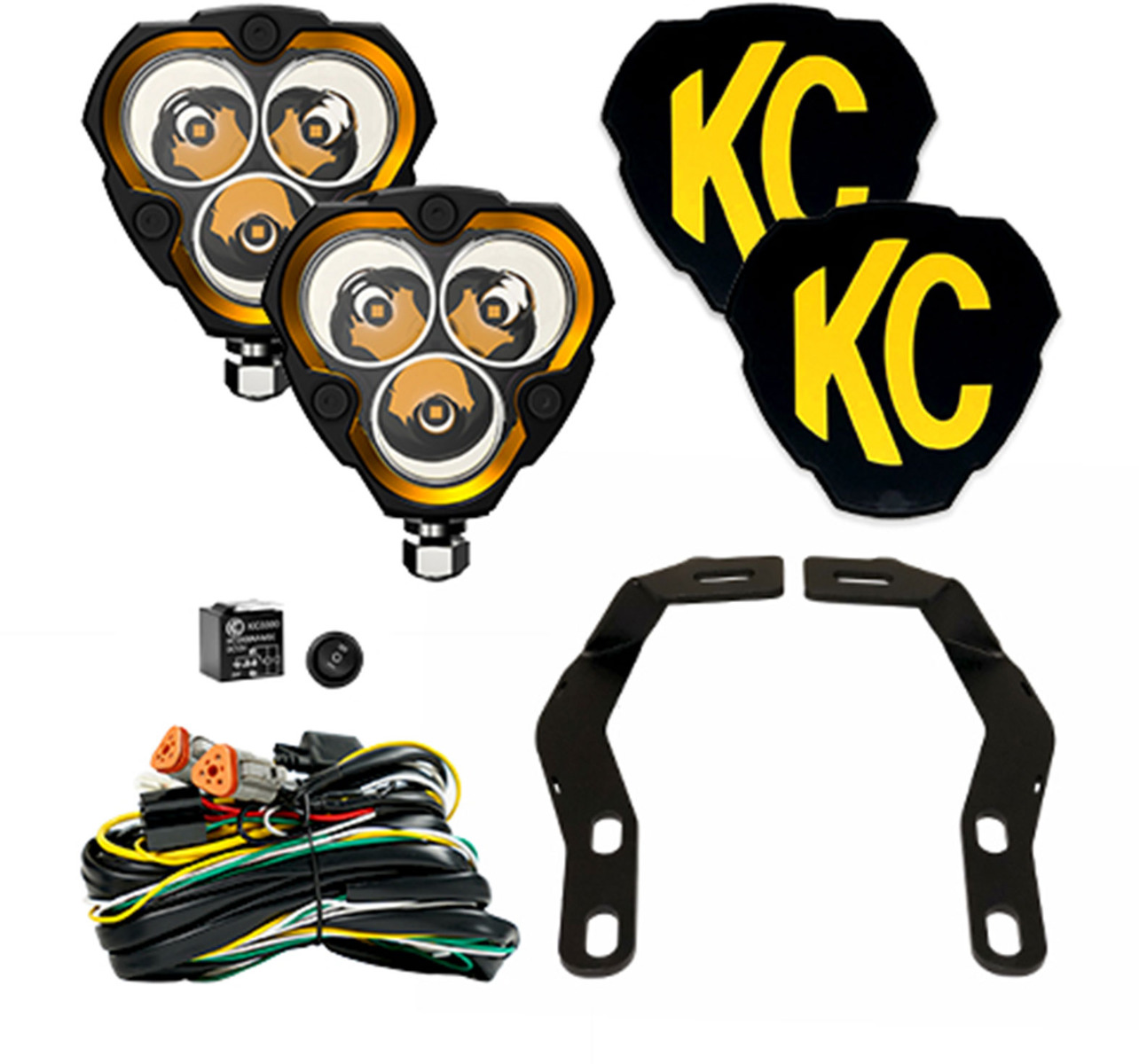 KC HiLites FLEX ERA® 3 | 40W 2 Light System | Ditch Mount for 3rd Gen Tacoma (2016-2023 Toyota Tacoma)