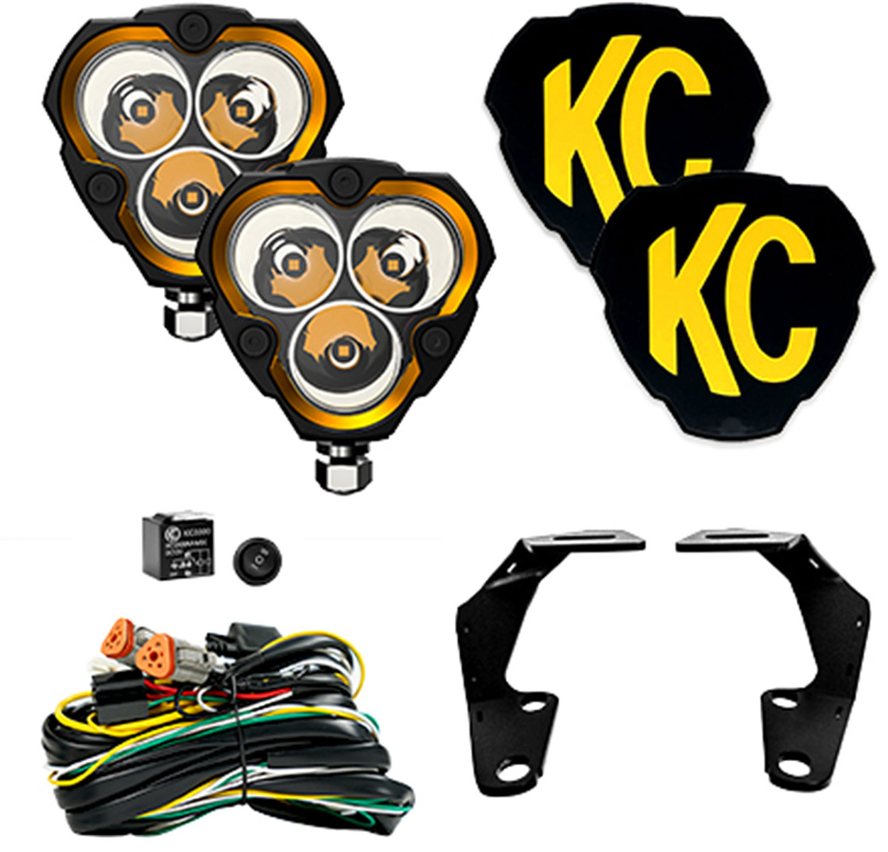 KC HiLites FLEX ERA® 3 | 40W 2 Light System | Ditch Mount for 5th Gen 4Runner (2010-2024 4Runner)