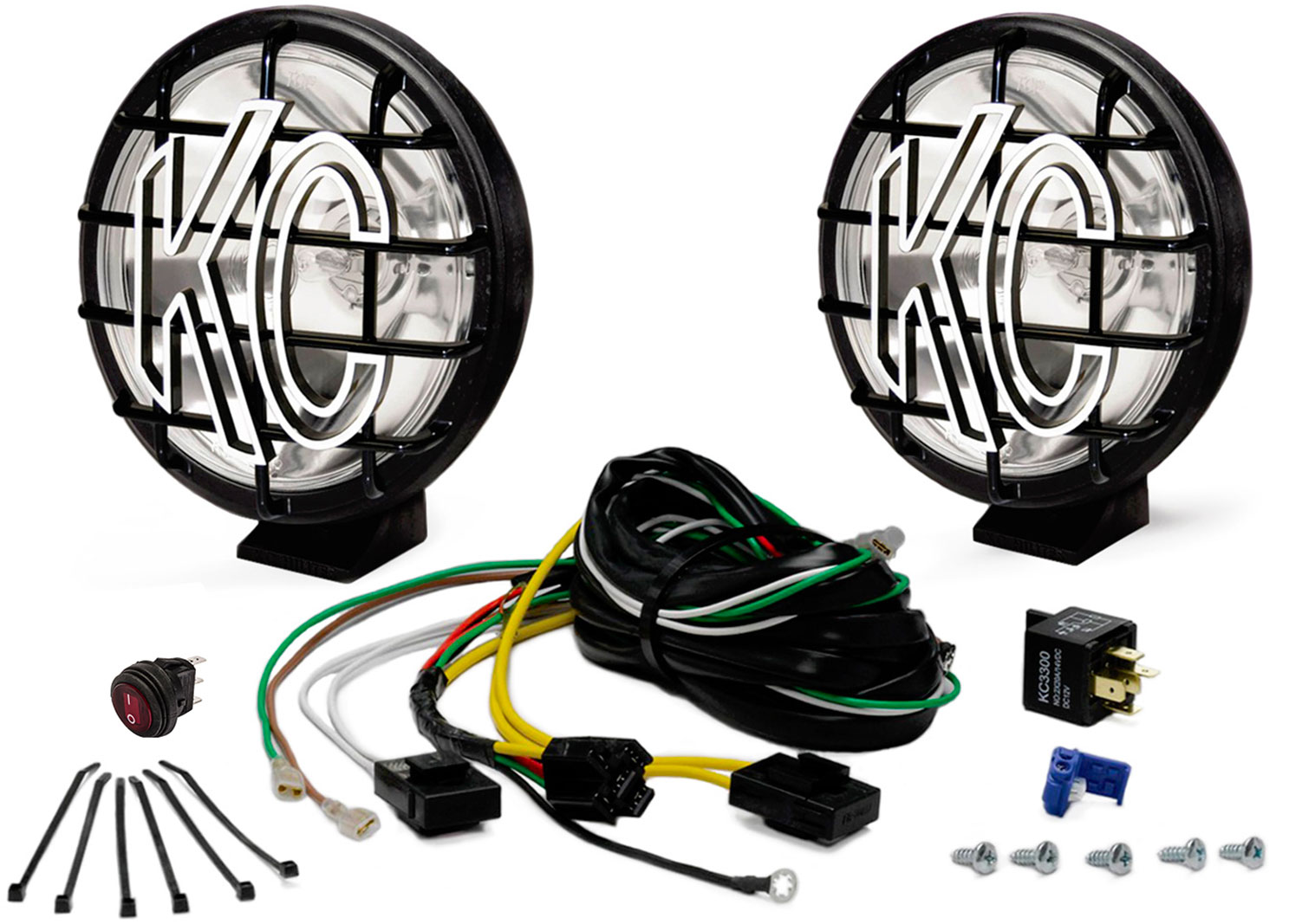 KC HiLites 6" Apollo Pro 100W Halogen 2-Light System