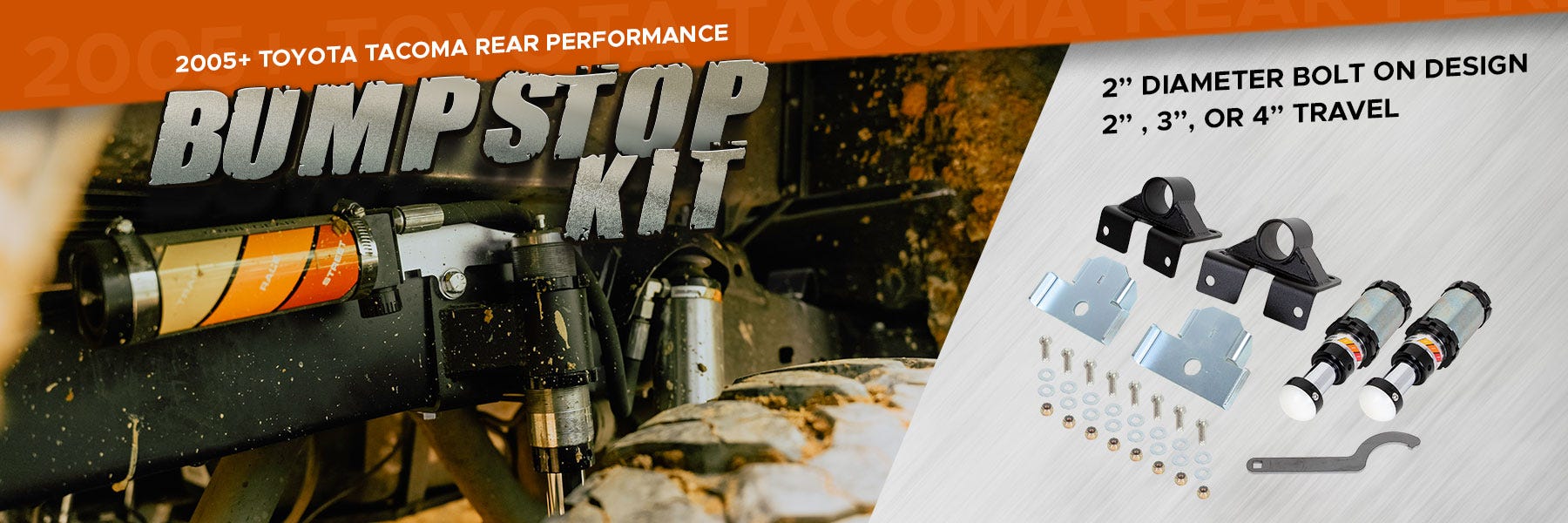 2005+ Tacoma Performance Rear Bump Stop Kit