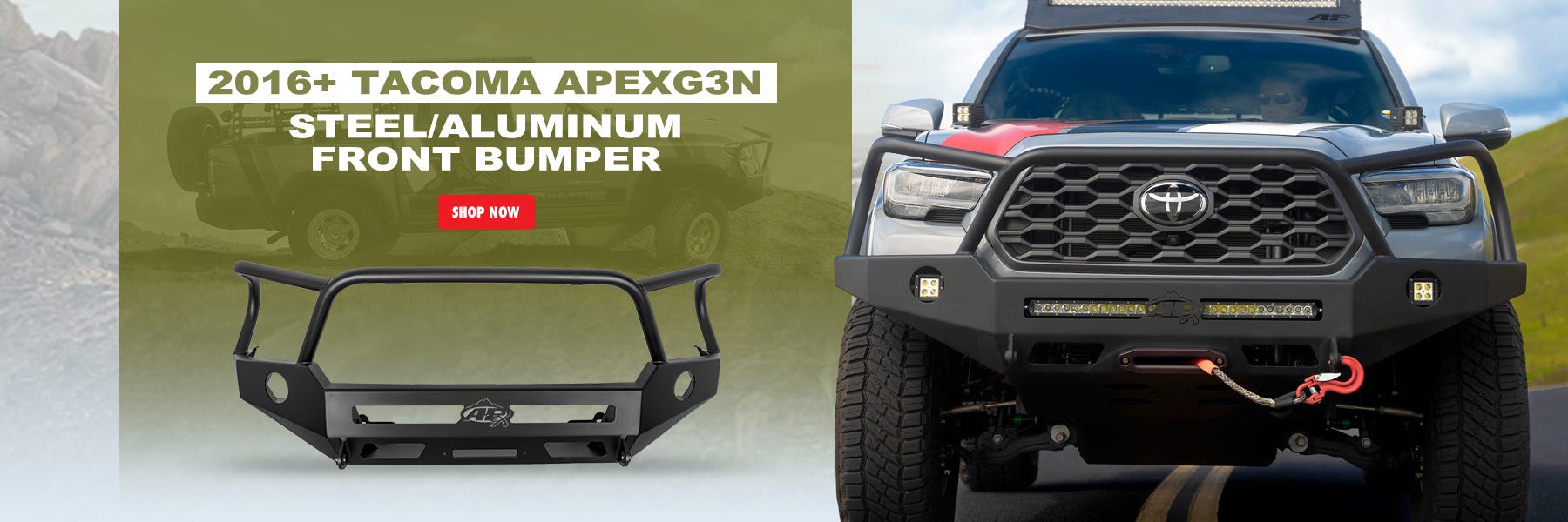 2016+ Tacoma APEXG3N Steel Front Bumper